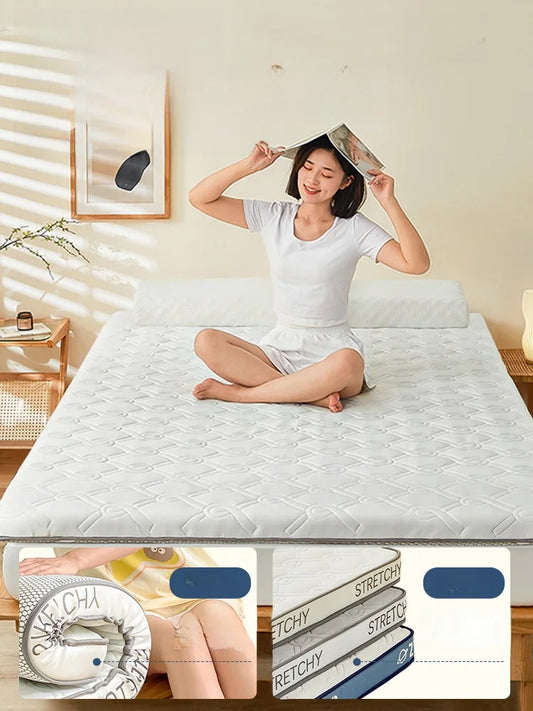 Home Use Soft Latex Foam Mattr Foldable Single Person Sponge Pad for Renting Aparents Student Dormi Floor Mat