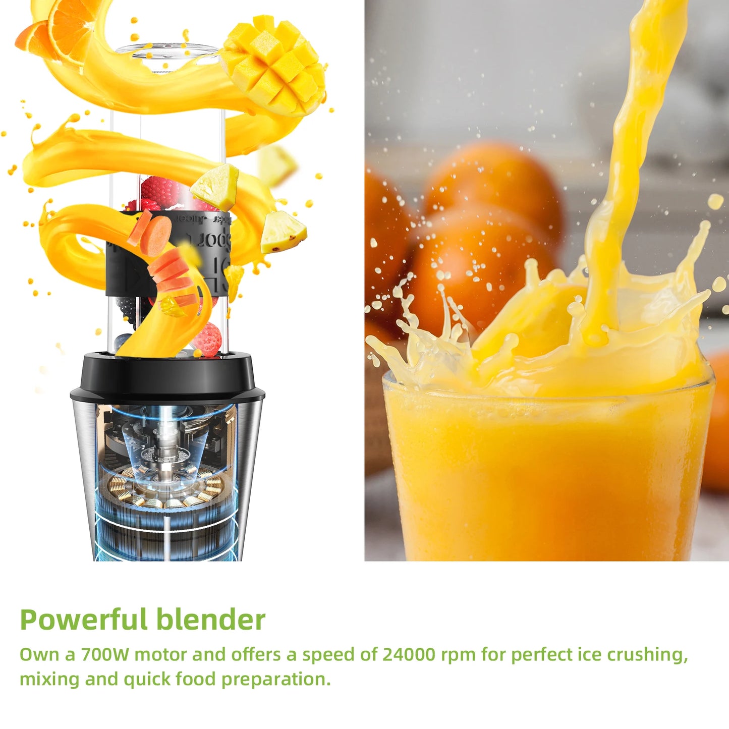 BioloMix 700W 3-in-1 Juicer & Blender