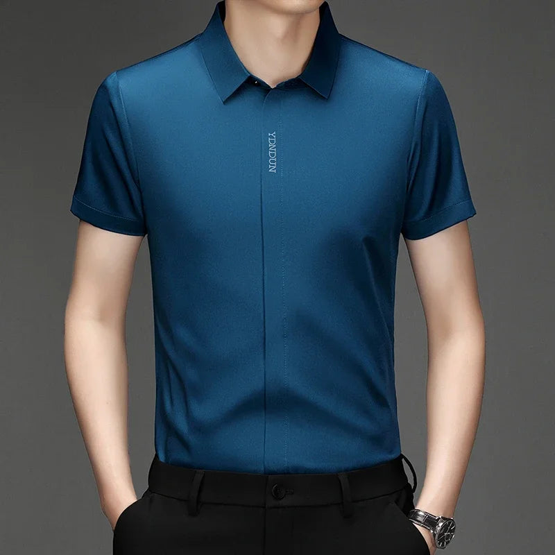 Men’s Business Casual Wrinkle-Resistant Dress Shirt – All Season