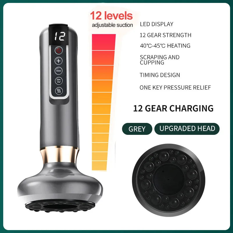 Smart Electric Cupping Massager with Heat & Gua Sha