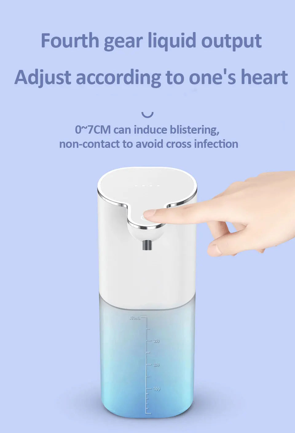 Touchless Automatic Foam Soap Dispenser – 400ml USB Rechargeable