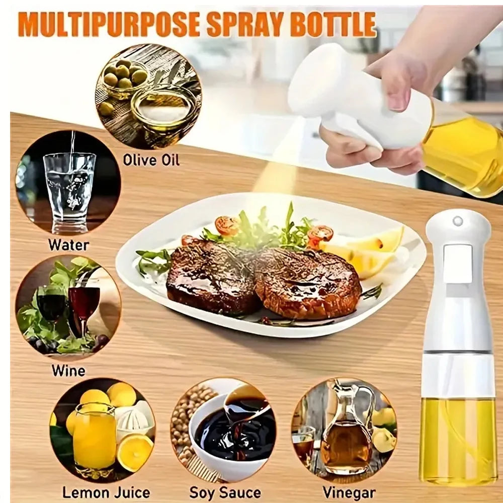 Oil Spray Bottle – Refillable 300ml/500ml for Cooking, BBQ, Air Fryer