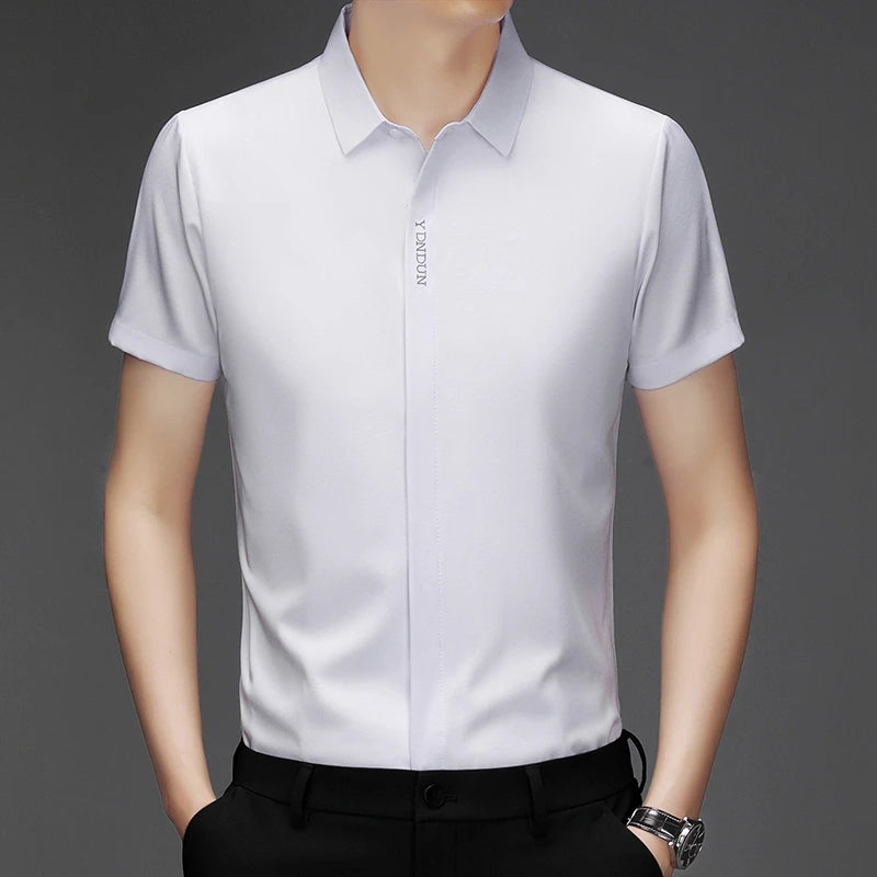 Men’s Business Casual Wrinkle-Resistant Dress Shirt – All Season