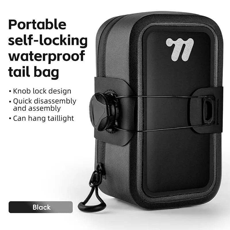 Waterproof Bike Saddle Bag – Compact 600D TPU Cycling Storage by West Biking