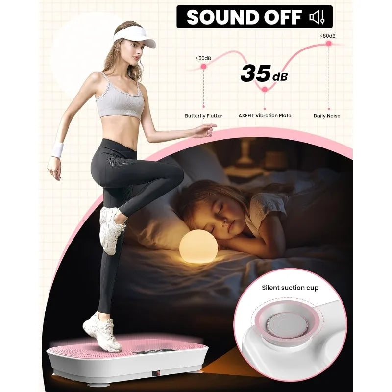 Vibration Plate Exercise Machine – Bluetooth & 400lbs Max
