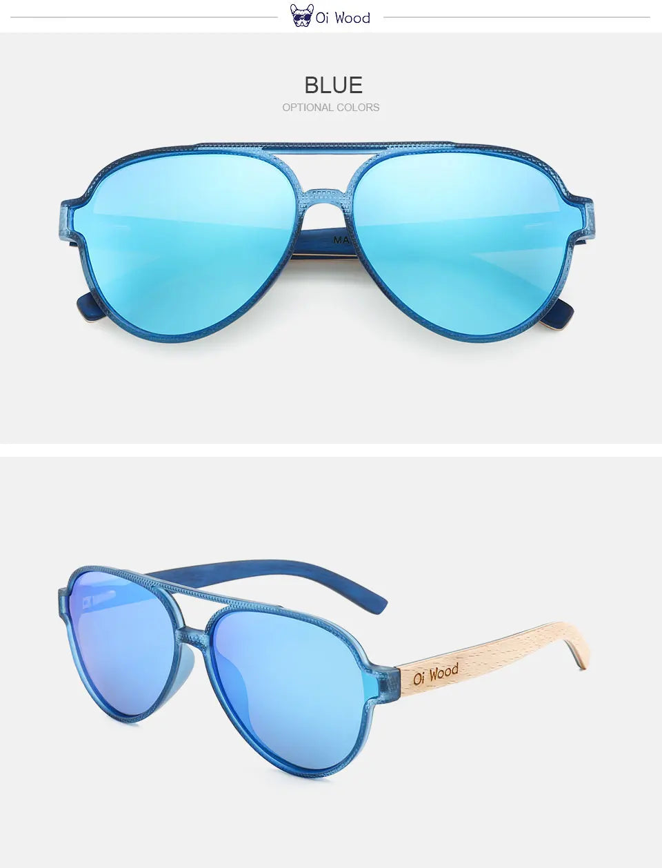 Oi Wood Sunglasses For Women Men Wooden Sun Glasses Polarized UV400 High Quality Eyewear Accessory Original Box