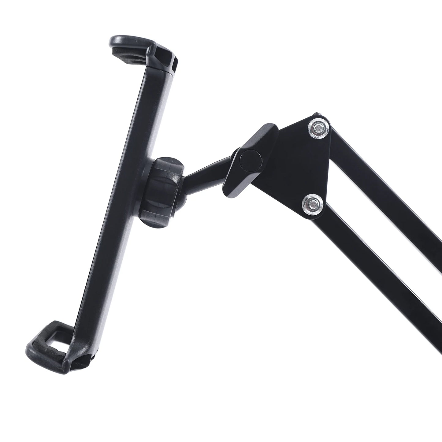 Adjustable Tablet Floor Stand 360° Swivel Height & Angle Adjustable Foldable Floor Holder Non-Slip Base for Home Office