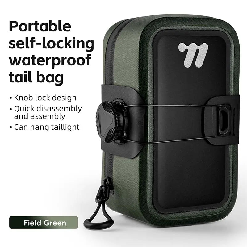 Waterproof Bike Saddle Bag – Compact 600D TPU Cycling Storage by West Biking