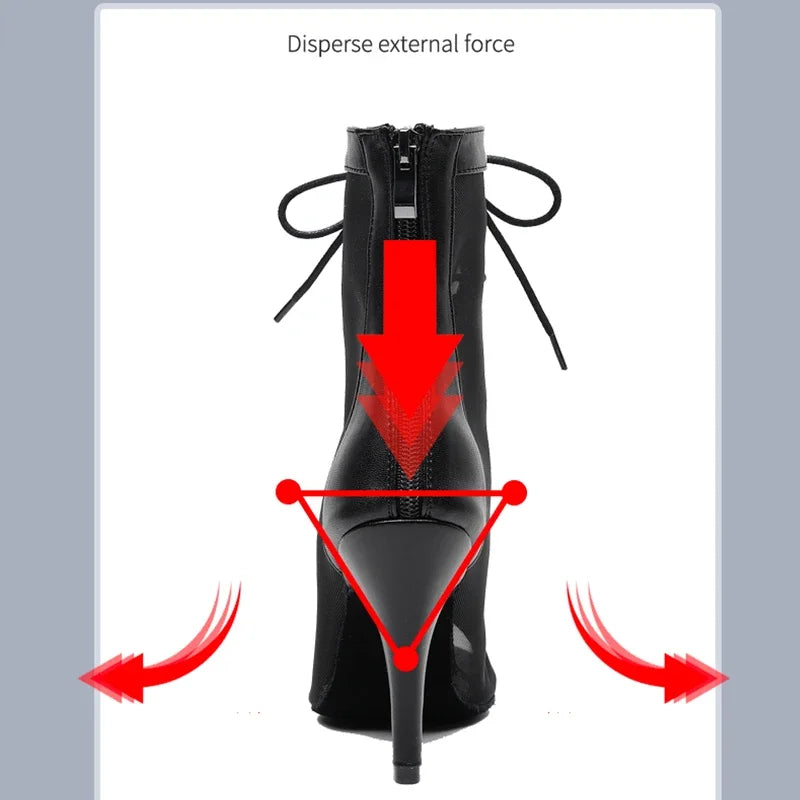 Women’s Latin Dance Shoes – High Heel Ballroom Salsa Practice Shoes with Soft Sole