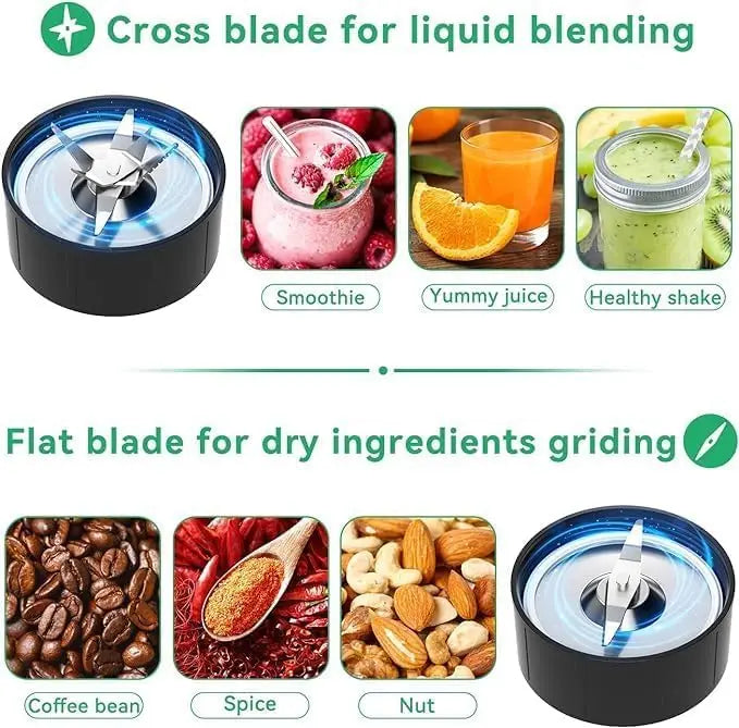 1200W Personal Smoothie Blender – 13-Piece Set with To-Go Cups & Multi-Speed Control
