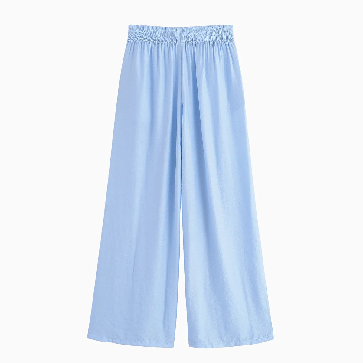 Women’s Summer 2-Piece Set – Loose Shirt & High-Waist Pants
