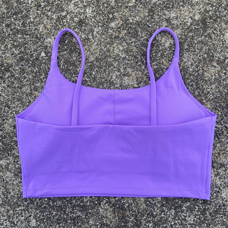 High-Support Sports Bra for Women - Backless, Removable Pads & Breathable