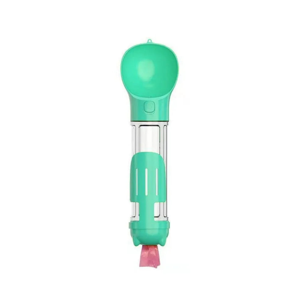 300/500ml Pet Water Food Dispenser 3 in 1 with Trash Bag Box and Shovel Pet Dog Water Bottle Leak Proof Dog Food Feeder Cat