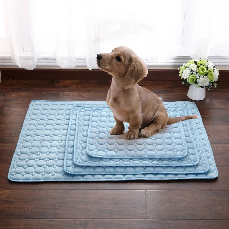 Dog Cooling Mat Summer Pad for Dogs Cat Blanket Breathable dog Bed Kennel Puppy Sleeping Sofa Cushion Dog Accessories