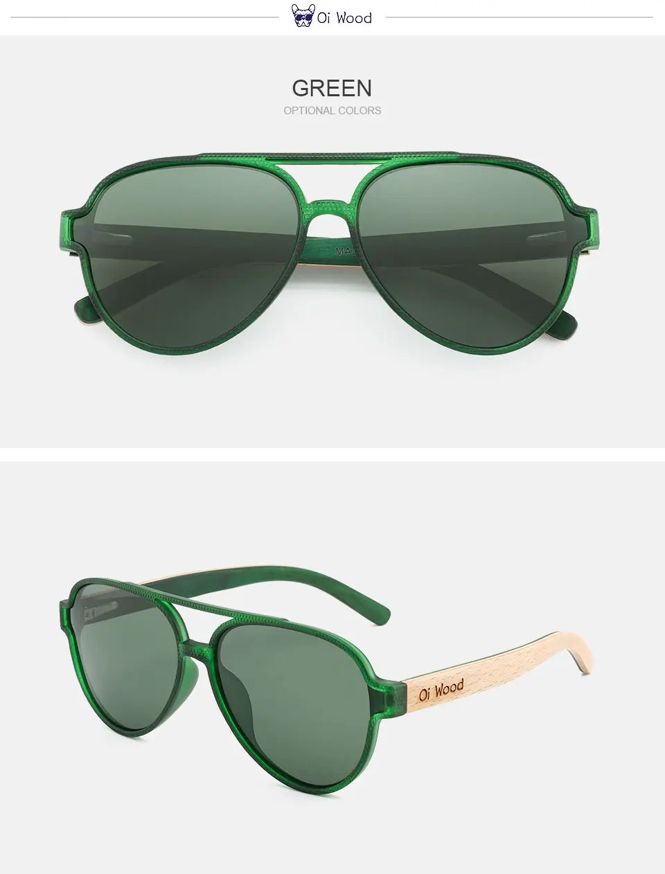 Oi Wood Sunglasses For Women Men Wooden Sun Glasses Polarized UV400 High Quality Eyewear Accessory Original Box