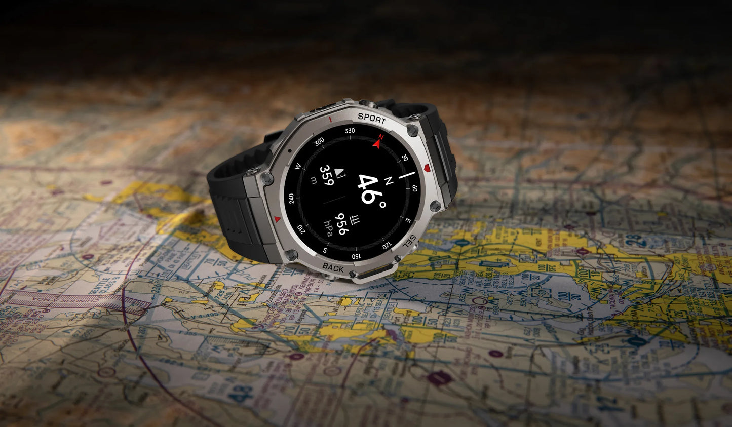 T-Rex 3 GPS Smart Watch 10ATM IP69K Waterproof Clock Compass Altimeter Call Military Sports Smartwatch Men For HUAWEI Bracelet