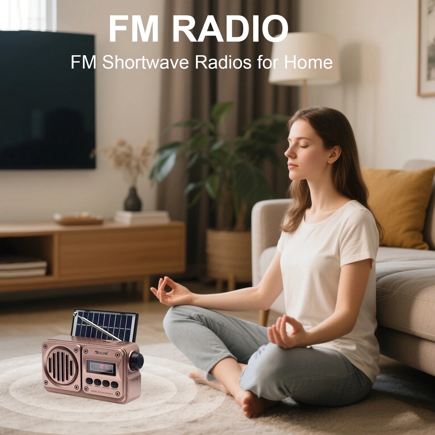 MD-499 Solar Bluetooth Speaker with FM Radio & USB MP3 – Emergency Power Bank