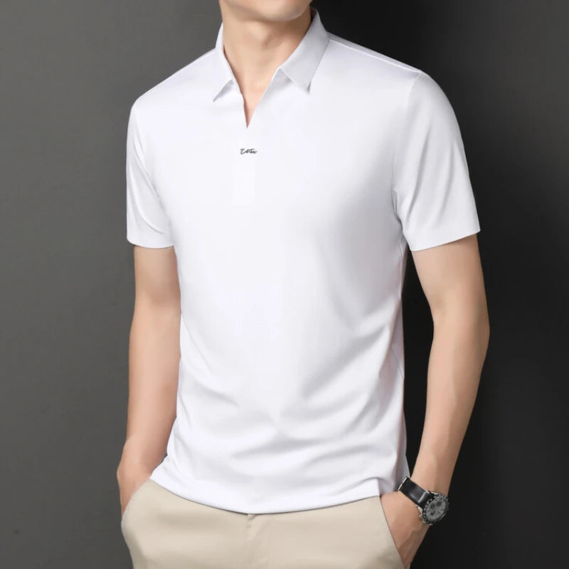 Men’s Stretch Polo Shirt – Quick-Dry Business Casual (M-4XL)