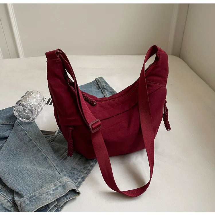 Unisex Oxford Crossbody Messenger Bag – Large Capacity & Casual Style
