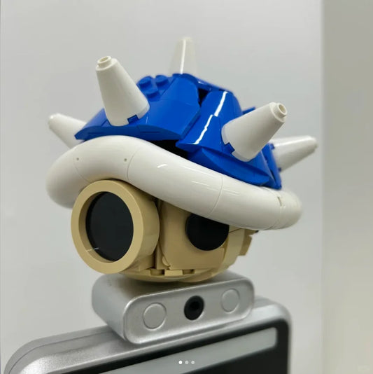 MOC Game Anime Figures 40787 Kart Spiny Shell Turtle Model Sets DIY Creative Building Blocks Kid Toys Christmas Gift