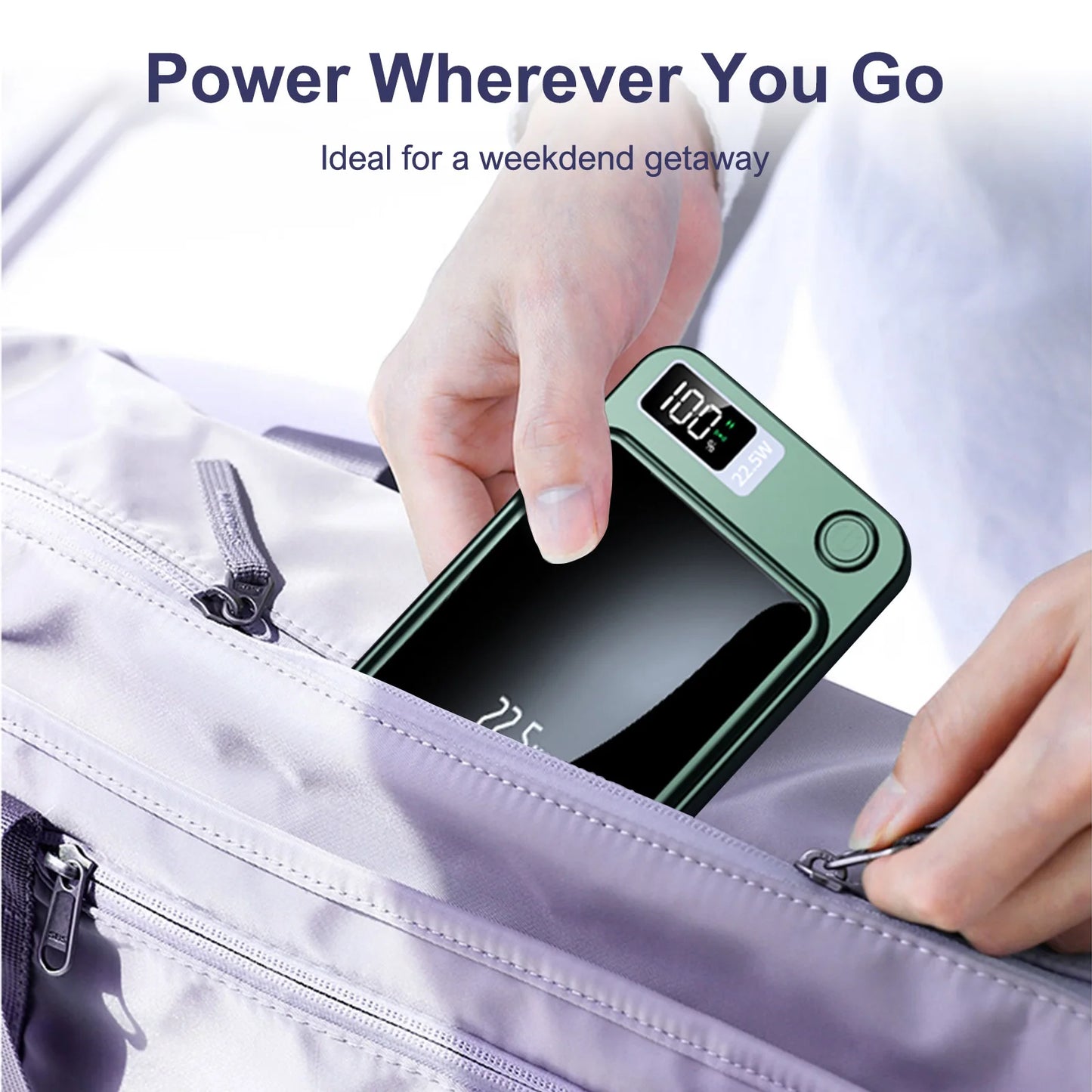 10000mAh Magnetic Wireless Power Bank 22.5W Fast Charger