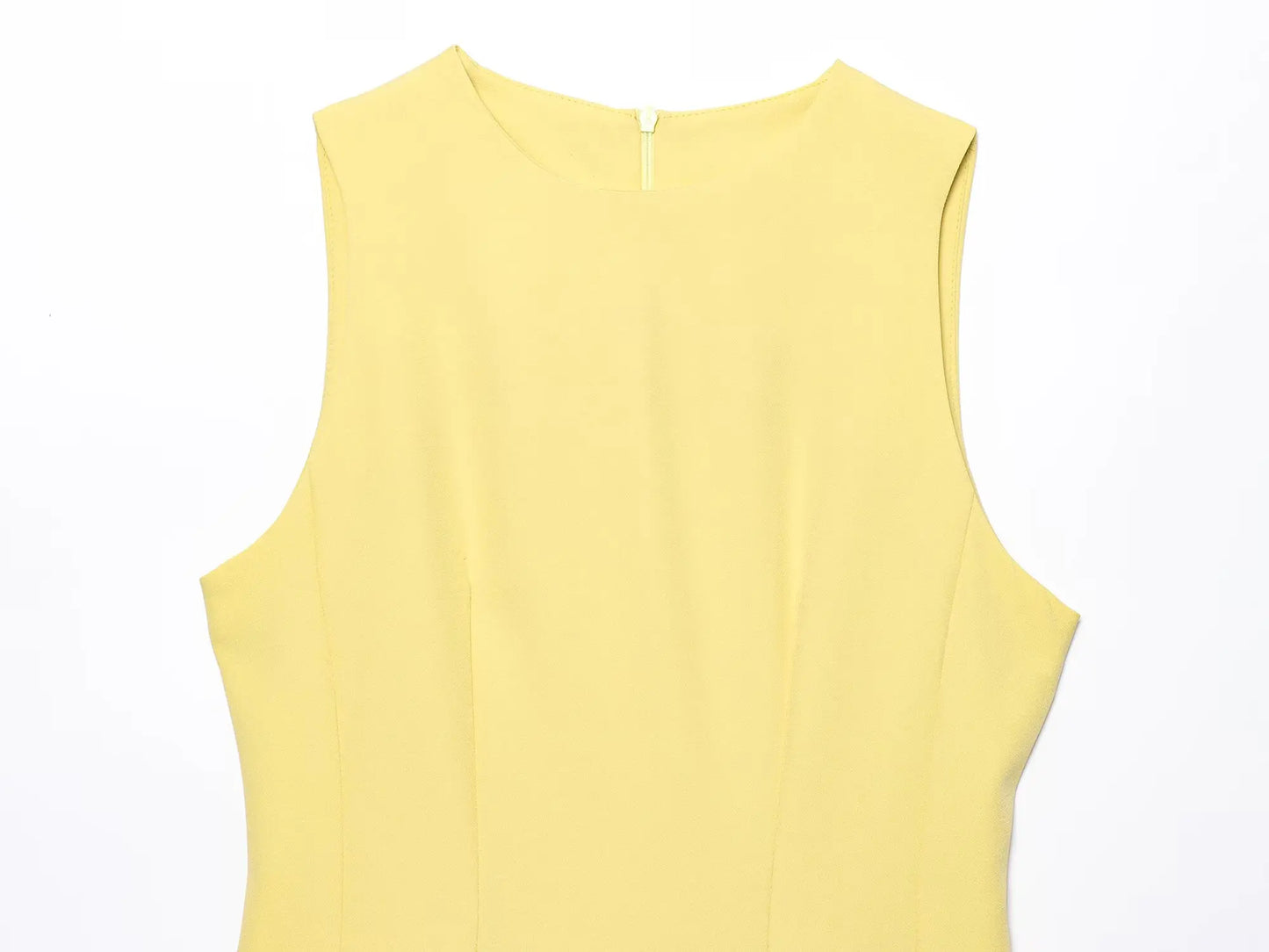 Yellow Slim Fit Mini Dress – Summer 2025 Casual Chic