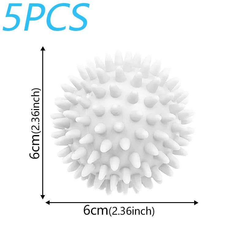 5PCS Laundry Balls Anti-Winding Magic Balls Drying Cleaning Household Washing Essential Cleaning Supplies for laundry reusable