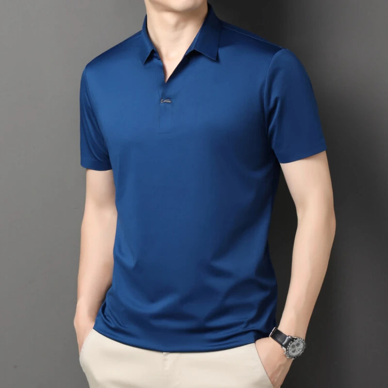 Men’s Stretch Polo Shirt – Quick-Dry Business Casual (M-4XL)