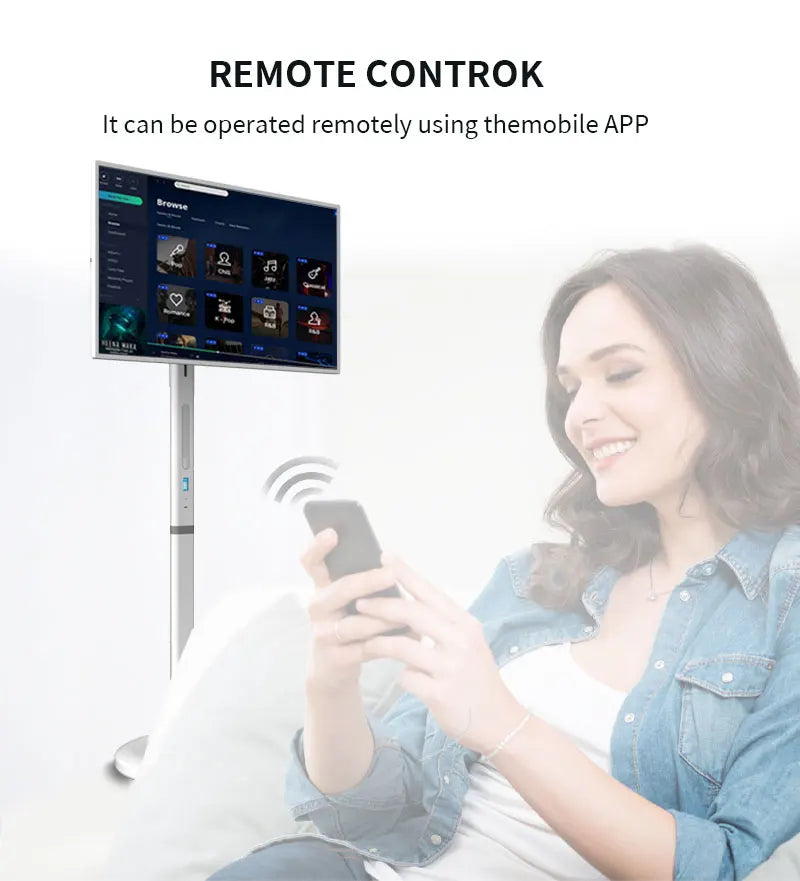 32" Android 12 Smart Touchscreen Display – 8+128GB, WiFi, HDMI, Portable Stand Character count: 96 (still optimized for SEO; we can shorten