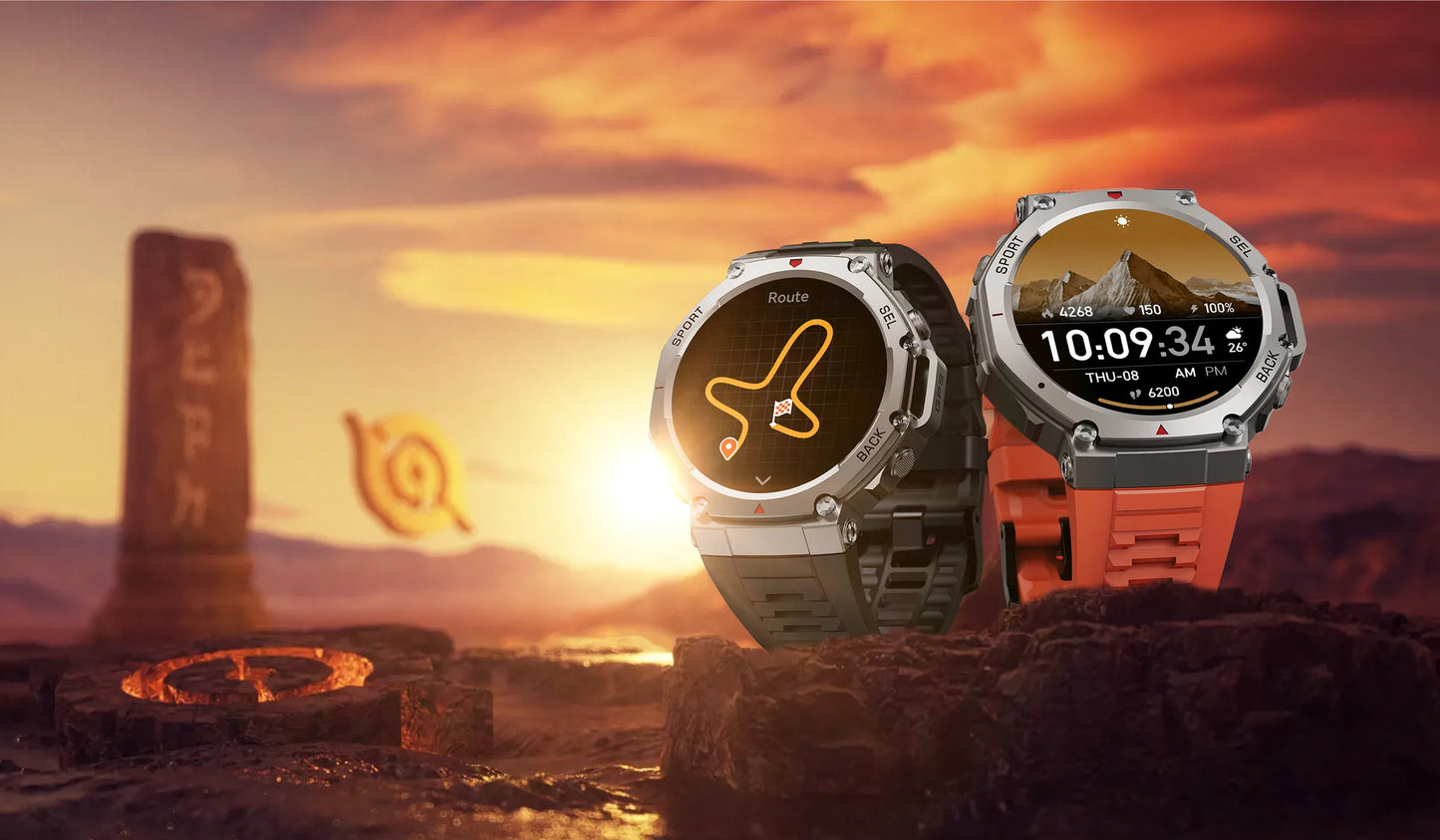 T-Rex 3 GPS Smart Watch 10ATM IP69K Waterproof Clock Compass Altimeter Call Military Sports Smartwatch Men For HUAWEI Bracelet