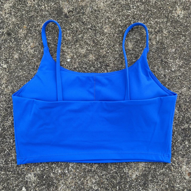 High-Support Sports Bra for Women - Backless, Removable Pads & Breathable