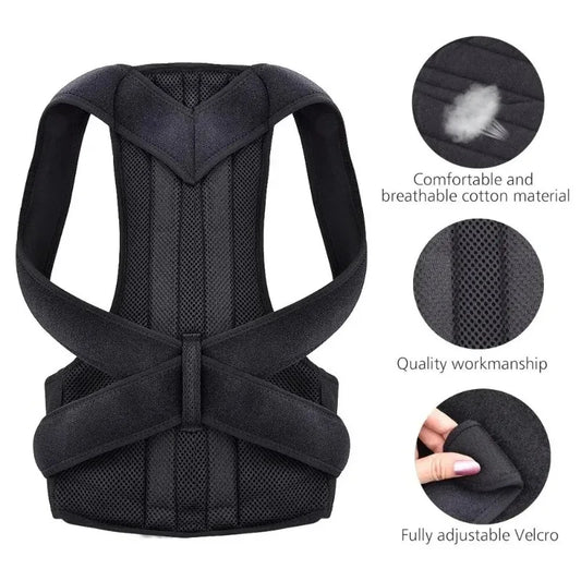 Adjustable Kids Back Posture Corrector with Waist Support