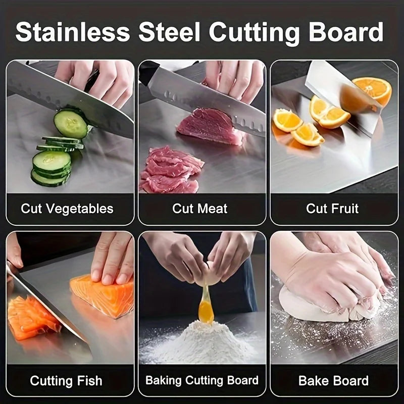 Stainless Steel Cutting Board Set – Rustproof & Hygienic