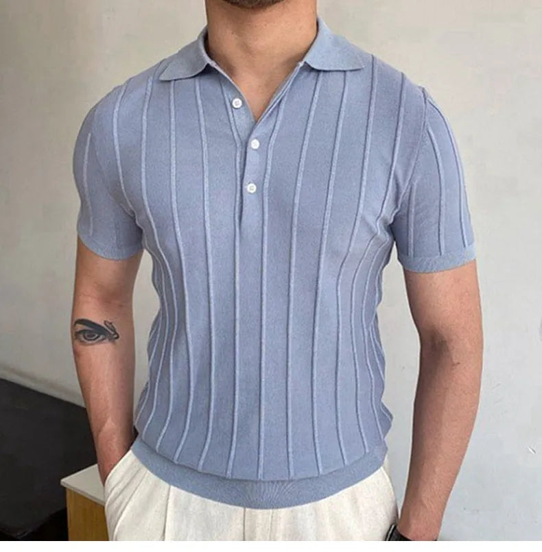 Men’s Slim Fit Polo Shirt – Breathable Short Sleeve Casual Top (M-3XL)