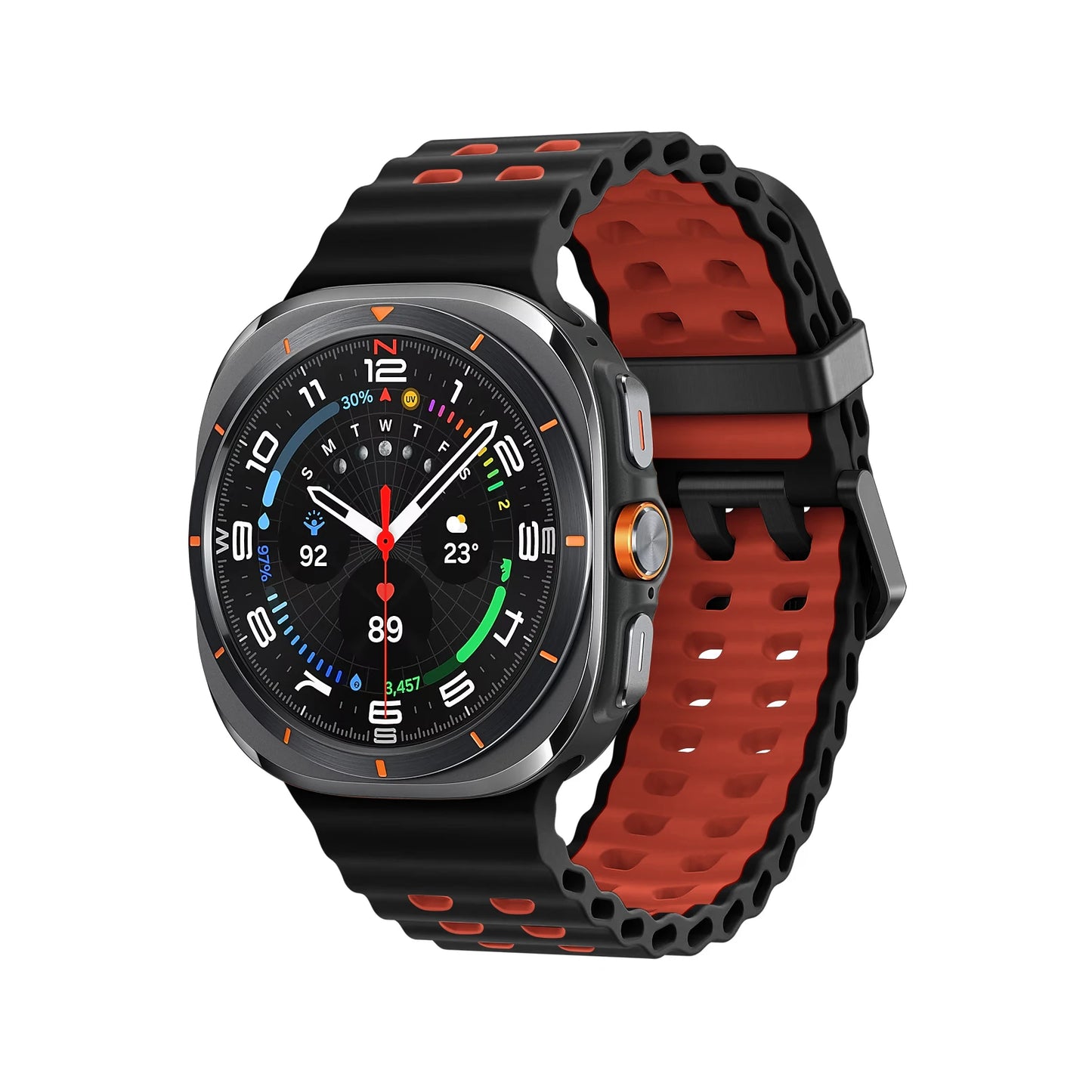 Marine Band For Samsung Galaxy Watch ultra Strap 47mm Accessories Two color Sport silicone Bracelet Galaxy Watch 7 ultra Straps