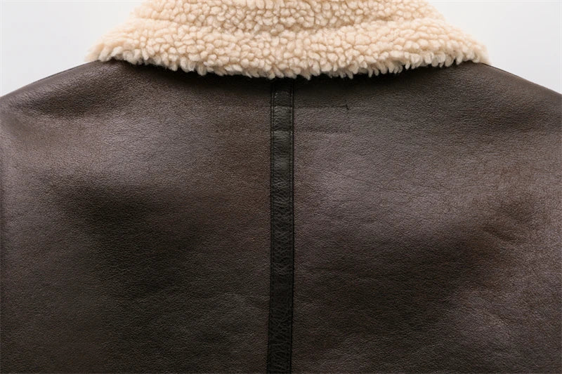 Women’s Faux Shearling Winter Coat – Thick, Warm & Stylish | RARF