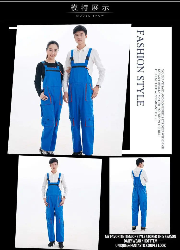 Work Overall Uniform Men Women Working Coveralls Welding Suit Car Repair Workshop Mechanic Plus Size Clothes