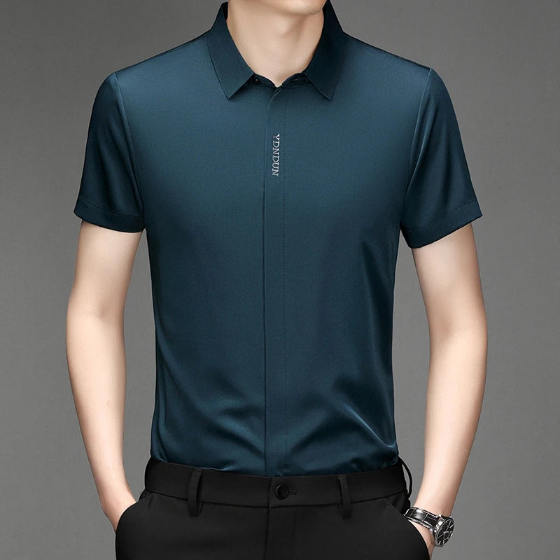 Men’s Business Casual Wrinkle-Resistant Dress Shirt – All Season