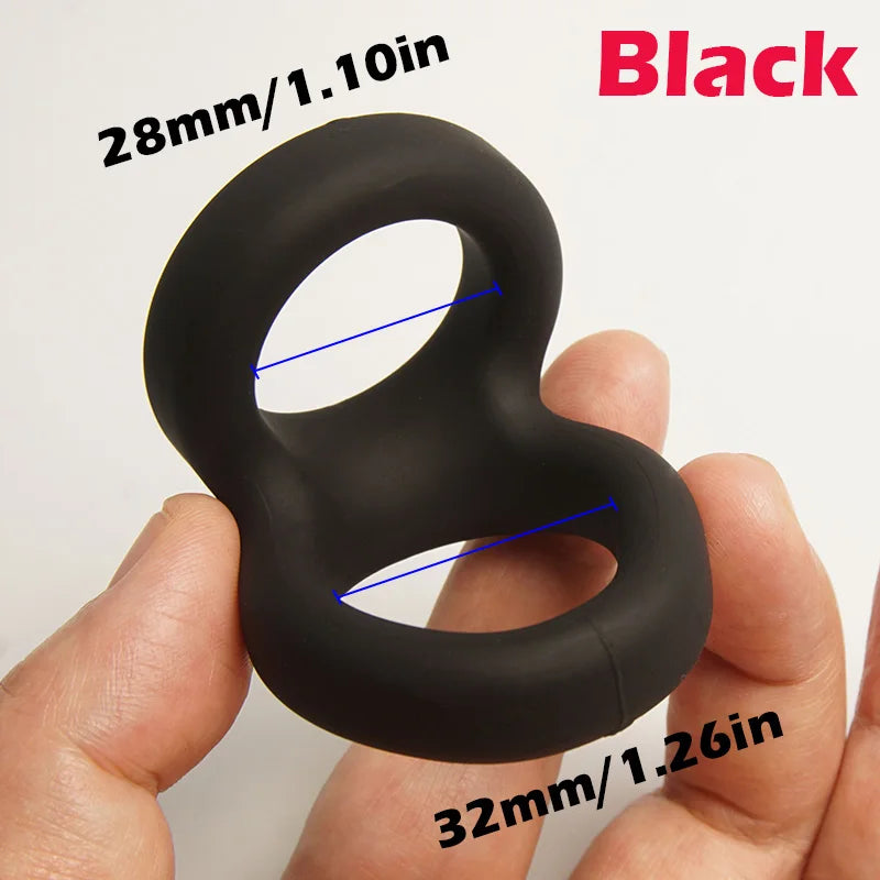 Liquid Silicone Penis Cock Rings, Scrotum Testicles Ball Stretcher,Sex Toys For Men Cockring,Delay Ejaculation Penisring