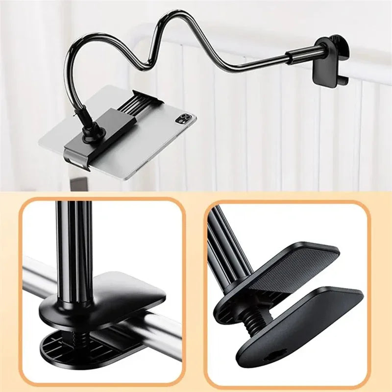 Tablet Stand for Desk Clip Rotating Lazy Flexible Gooseneck Clamp Universal Long Arm Mount for Ipad Bed Desk Mobile Phone Holder