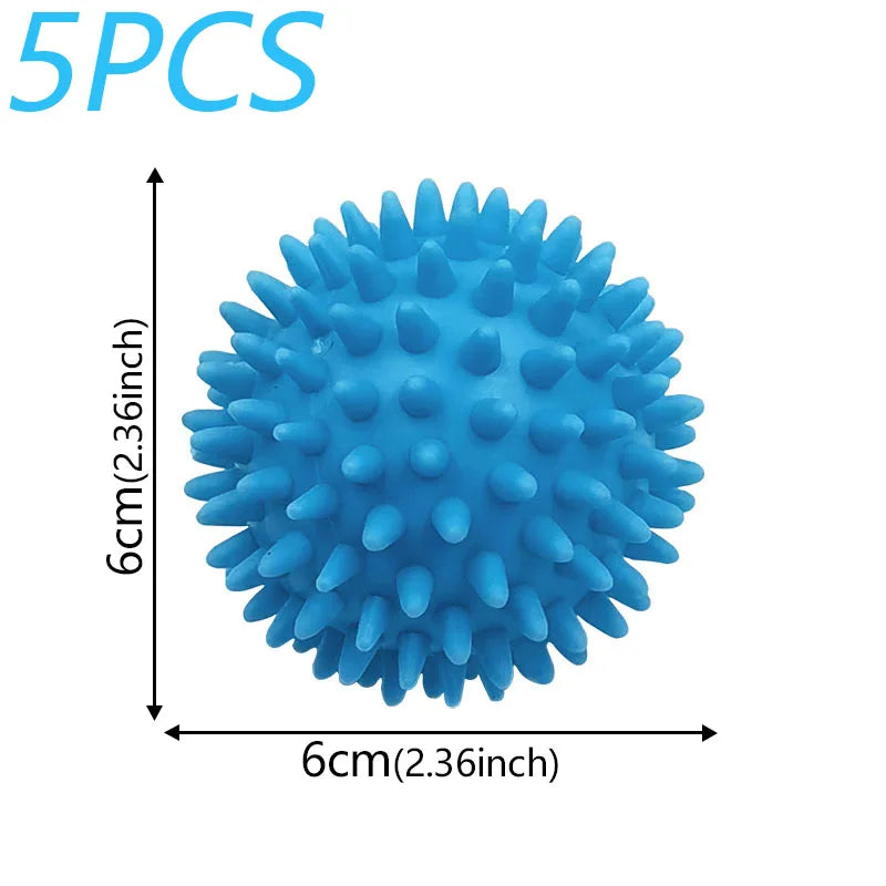 5PCS Laundry Balls Anti-Winding Magic Balls Drying Cleaning Household Washing Essential Cleaning Supplies for laundry reusable
