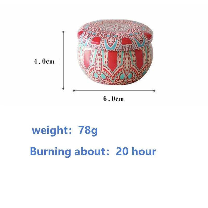 Gbbma A box of 3 notes Scented candles Use natural dried flowers candles For indoor aromatherapy