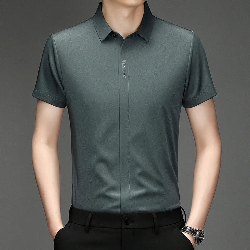 Men’s Business Casual Wrinkle-Resistant Dress Shirt – All Season