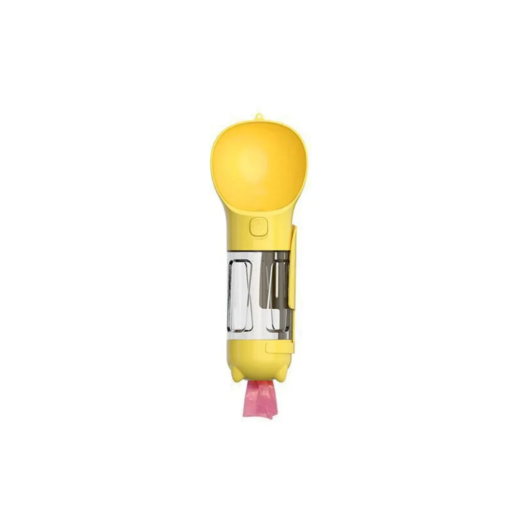 300/500ml Pet Water Food Dispenser 3 in 1 with Trash Bag Box and Shovel Pet Dog Water Bottle Leak Proof Dog Food Feeder Cat