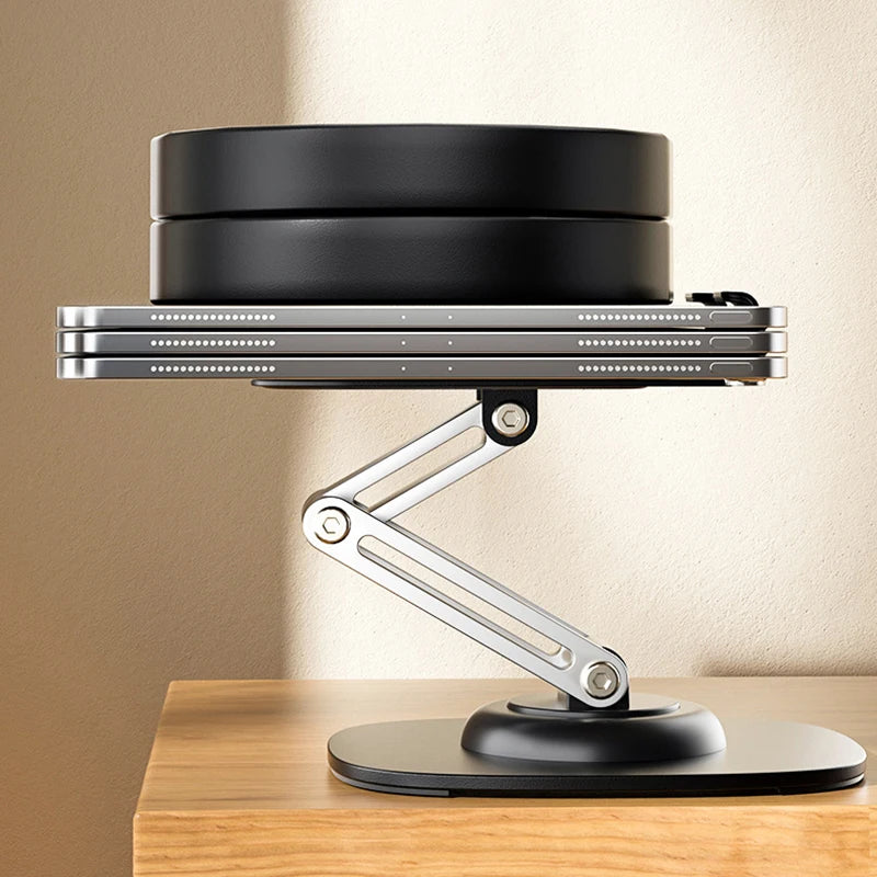 Aluminum alloy &ABS Portable Tablet Holder 360 Rotate Lazy Desktop Stand For Adjustable Flexible Folding Mobile Mount Stand