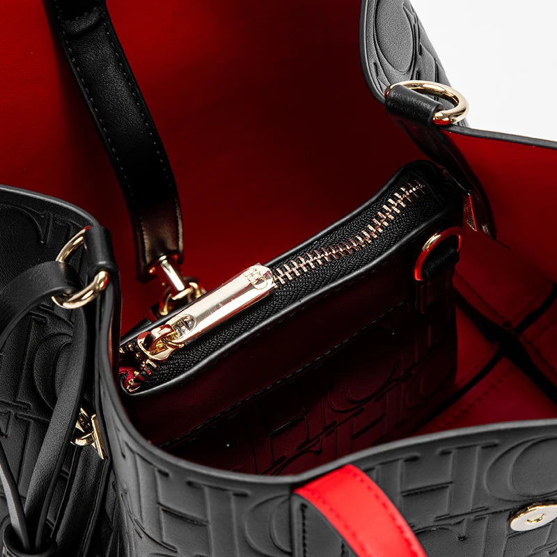 Steel Embossed PU Tote Bag – Elegant Handheld Shoulder Bag for Women