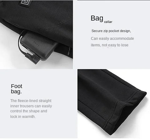30 Zones Heating Heated Underwear Women Men Motorcycle Jacket USB Electric Heating Underwear Fleece