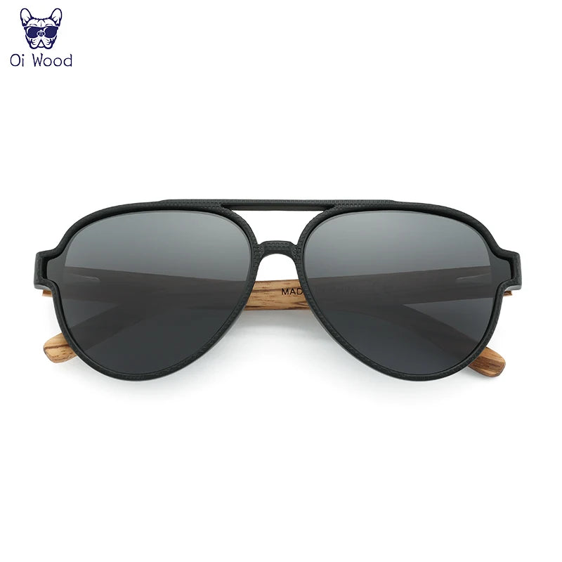 Oi Wood Sunglasses For Women Men Wooden Sun Glasses Polarized UV400 High Quality Eyewear Accessory Original Box