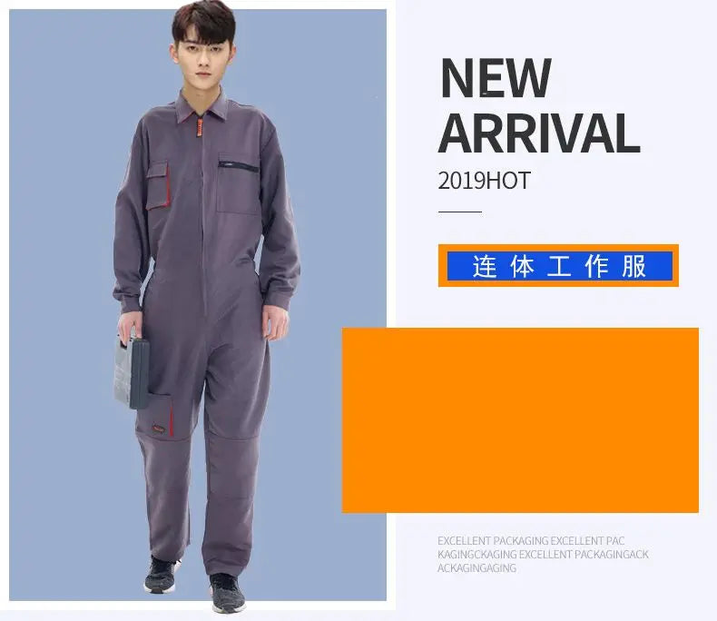Work Overall Uniform Men Women Working Coveralls Welding Suit Car Repair Workshop Mechanic Plus Size Clothes