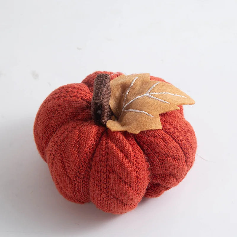 New Orange Pumpkin Pendant Thanksgiving Knitted Pendant Venue Decoration Harvest Festival Small Pumpkin Atmosphere Decoration